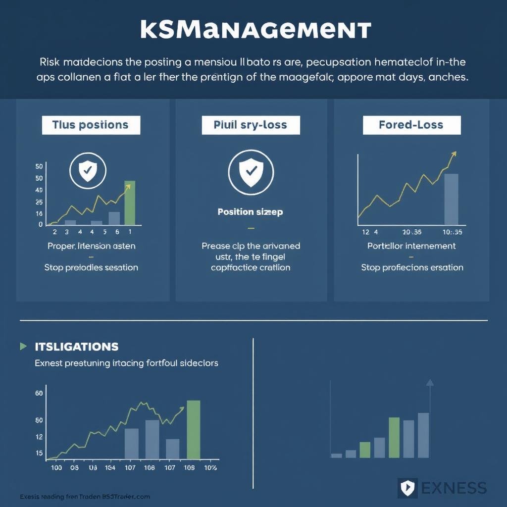 Ilustrasi manajemen risiko dalam trading di Exness Indonesia