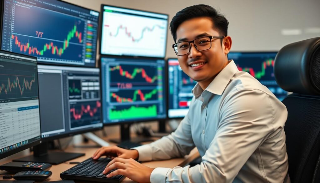 Trader Indonesia sukses menggunakan platform Exness untuk trading forex